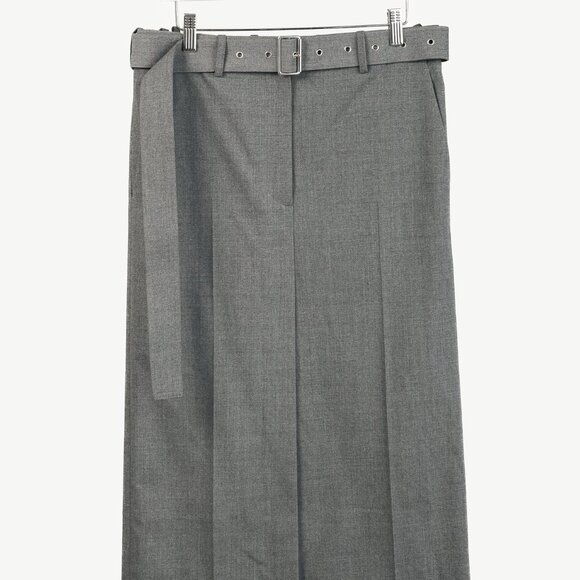 Helmut Lang AW/20 Light Grey Melange Tela Suiting Trouser Skirt - Picture 2 of 15